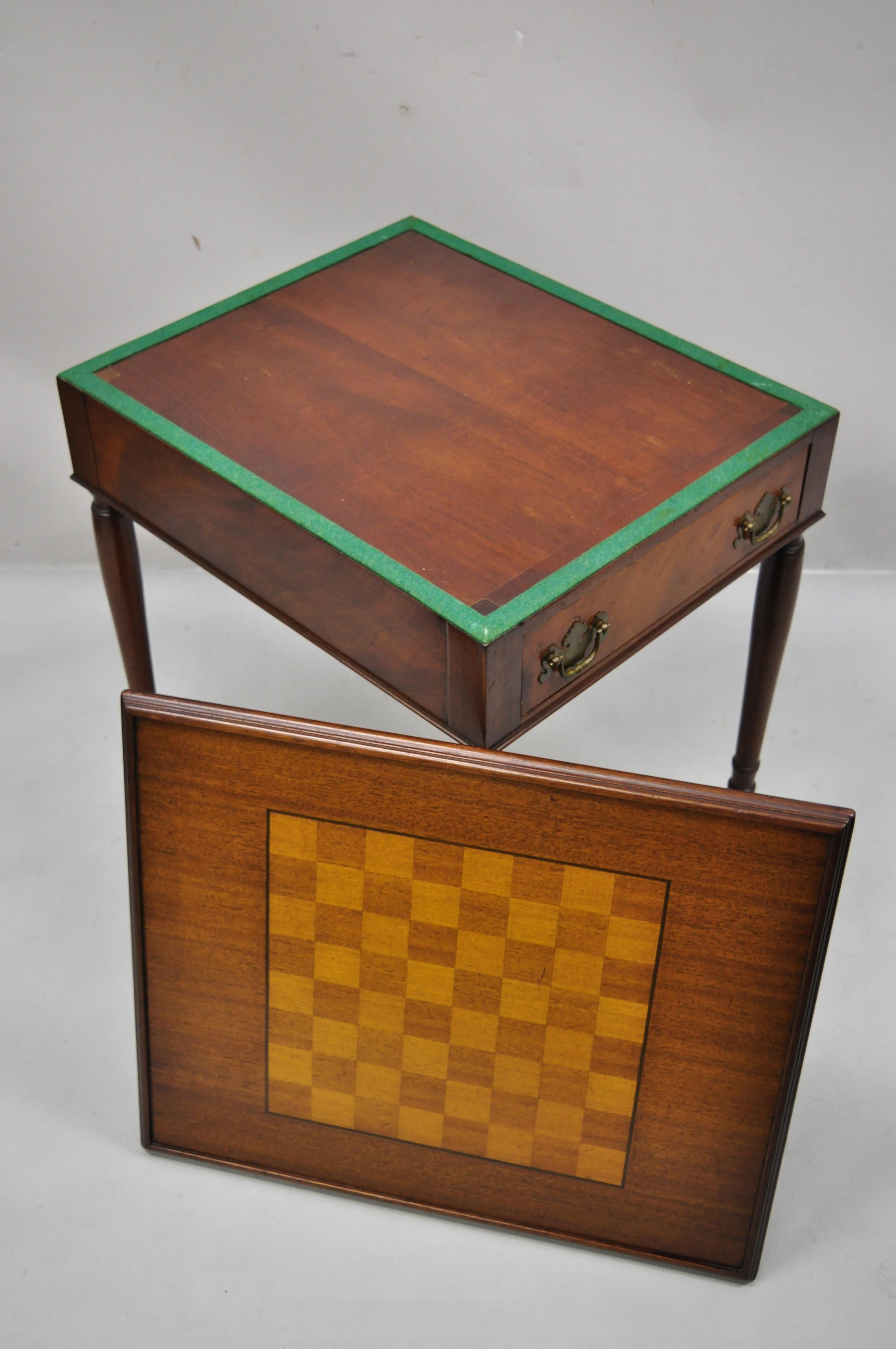 vintage checkerboard table