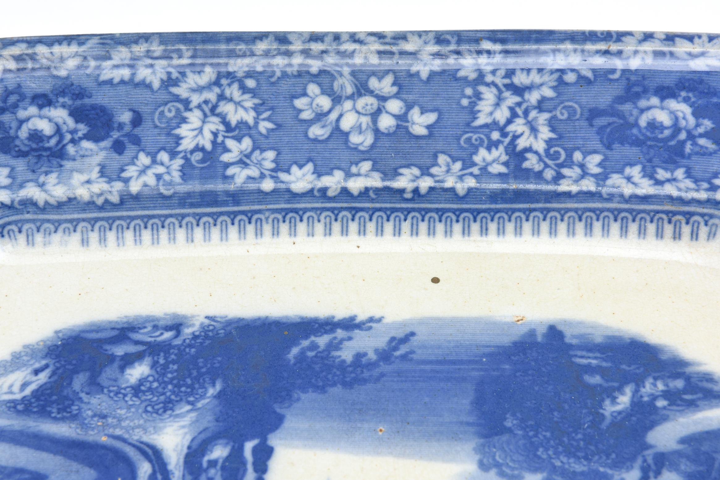 Antique Flo Blue Platter, 