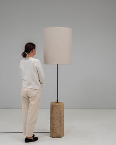 Antique Floor Lamp, Creamy White Marble Base, Metal, Europe, 1900s
