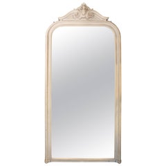 Antique Floor-Length Louis Philippe Mirror Found in France