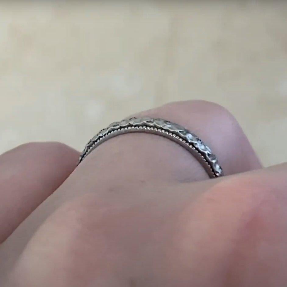 Antikes geblümtes Band, Platin, um 1920 für Damen oder Herren im Angebot