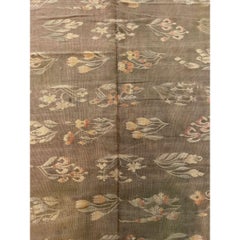 Antique Floral Bessarabian Kilim Rug