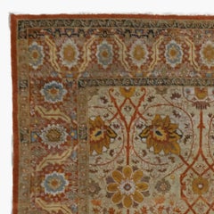 Antique Floral Design Carpet -  Late 19th Century