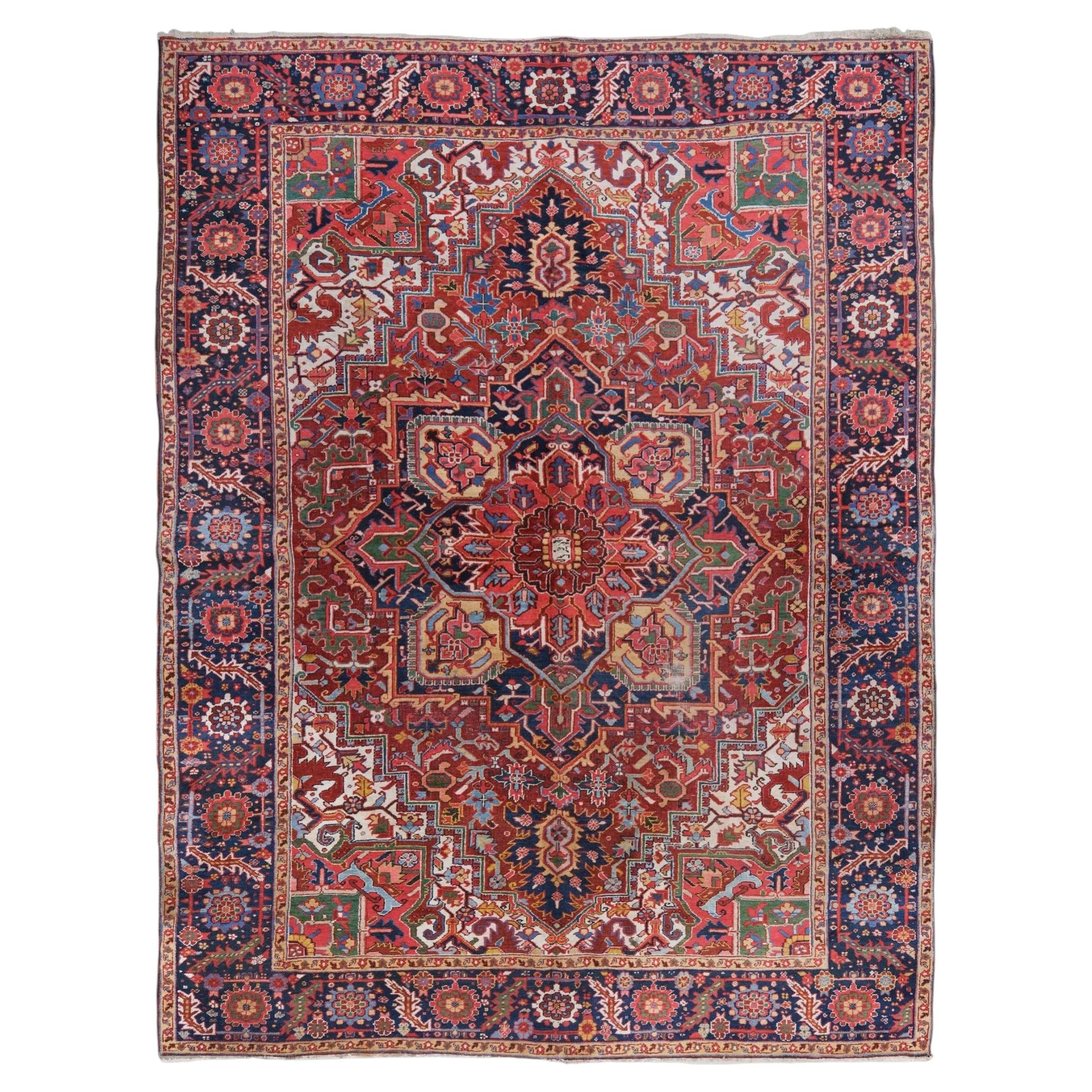 Antique Floral Design Carpet - Late 19th Century