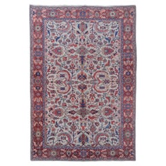 Antique Floral Design Carpet - Late 19th Century Wool Carpet