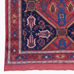 Antique Floral Design Rug - Late 19th Century
