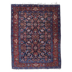 Antique Floral Design Rug - Late 19th Century