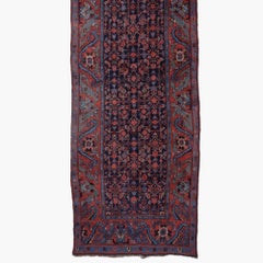 Antique Floral Design Runner - Late 19th Century