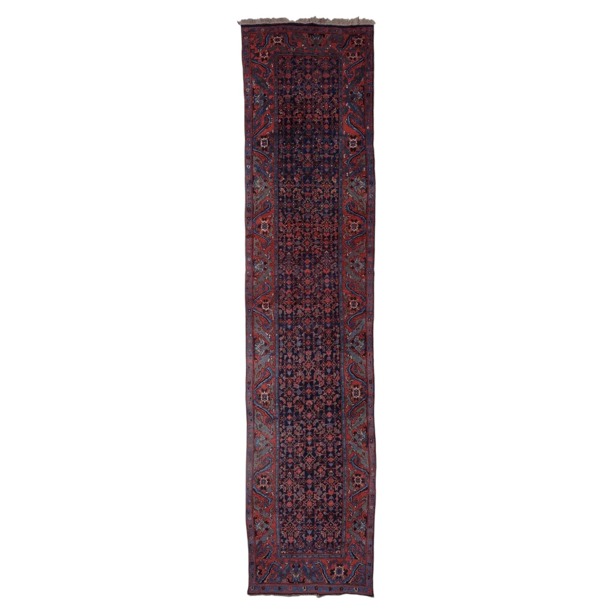 Antique Floral Design Runner - Late 19th Century For Sale