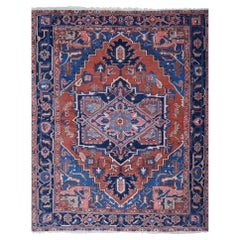 Antique Floral Design Wool Carpet - Late 19th Century