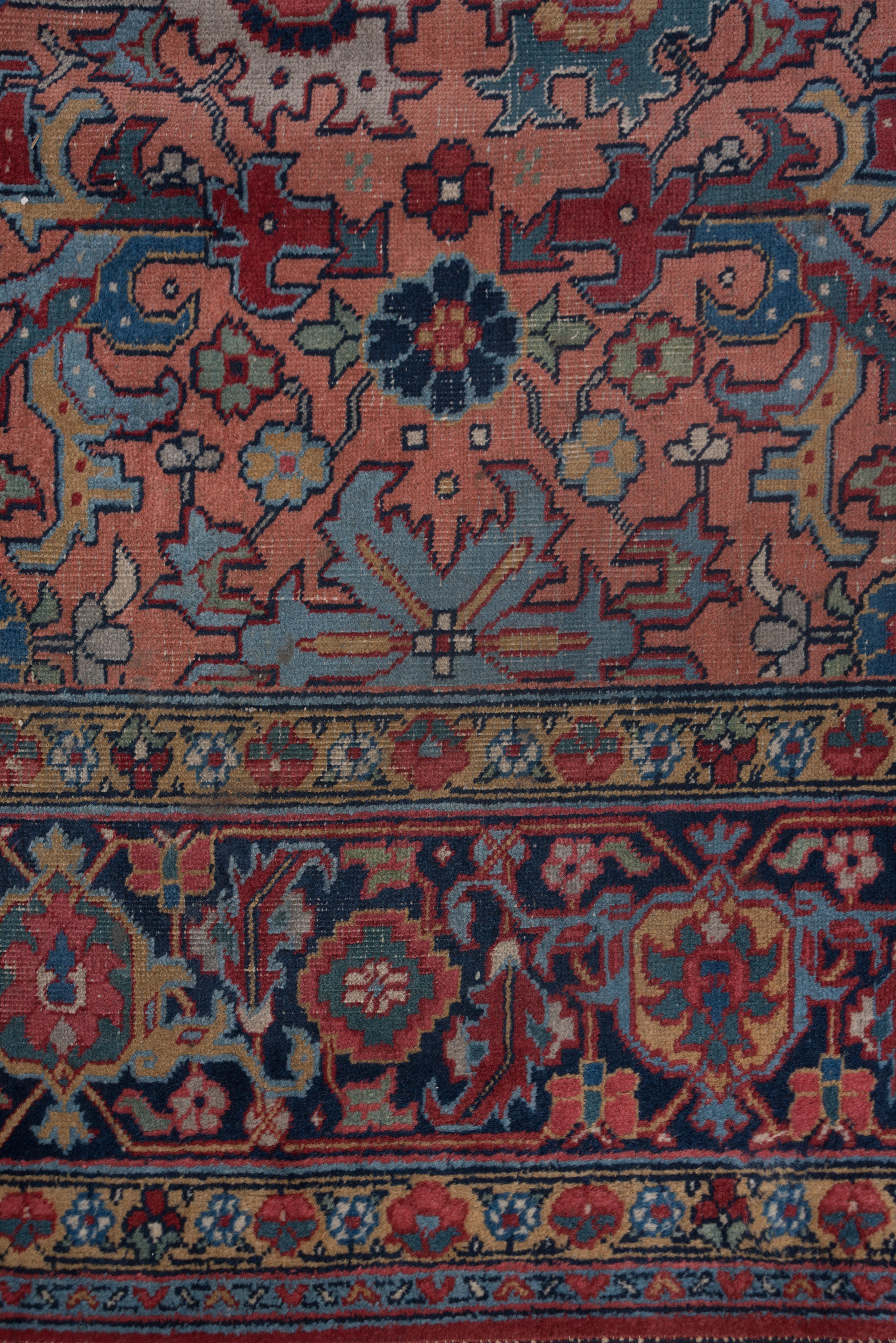Persian Antique Floral Heriz Carpet, circa 1930s