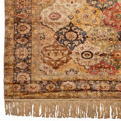 Tappeto antico Flosh - Tappeto Kayseri Flosh del 20° secolo, Tappeto in misto seta e lana