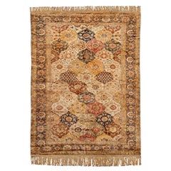 Antiker Flosh-Teppich - Kayseri Flosh-Teppich aus Seiden- und Wollmischung aus dem 20. Jahrhundert