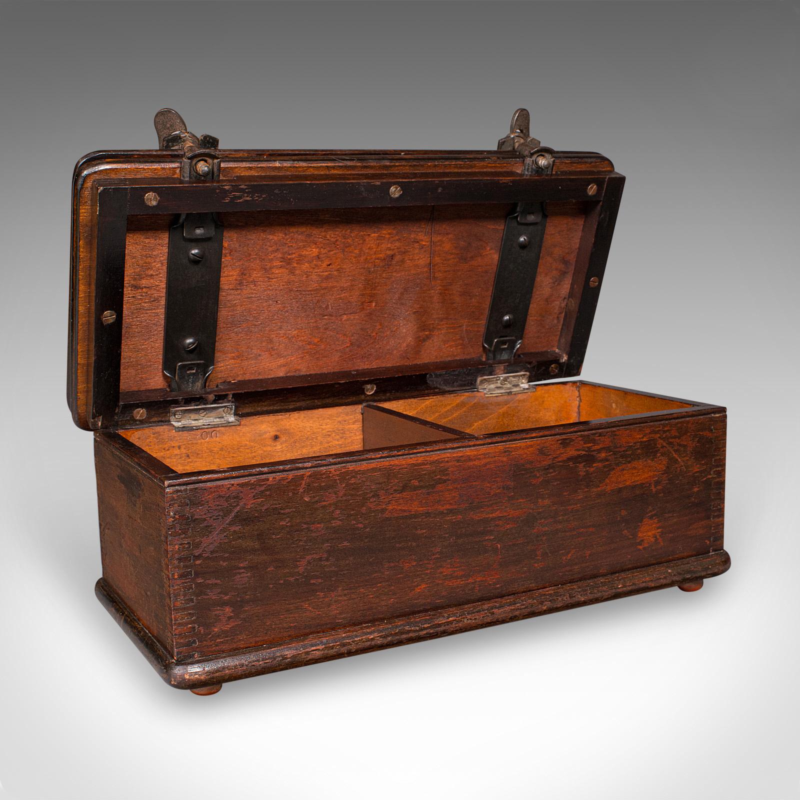 This is an antique flower press box. An English, beech and cast iron hobby case dating to the Edwardian period, circa 1910. A rare and characterful piece, combining practical function with decorative appeal.

Delightful Edwardian flower press box,