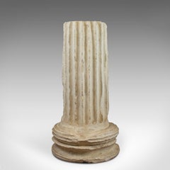 Fluted Column Base, Victorian, Architectural, Pedestal, Classical, circa 1900