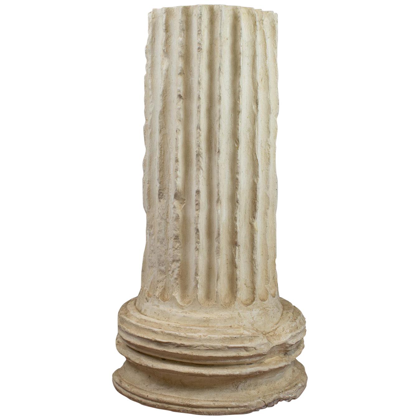 Fluted Column Base, Victorian, Architectural, Pedestal, Classical, circa 1900
