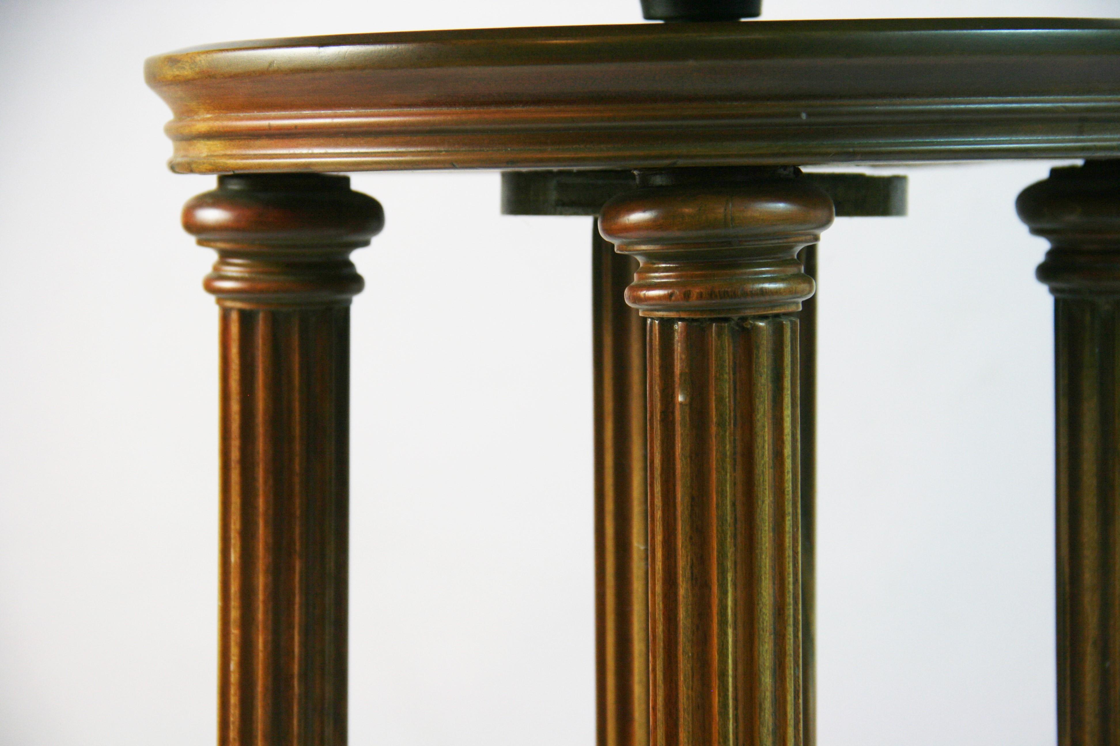 Mid-20th Century Antique Fluted Column Side Table/Piano Stool For Sale