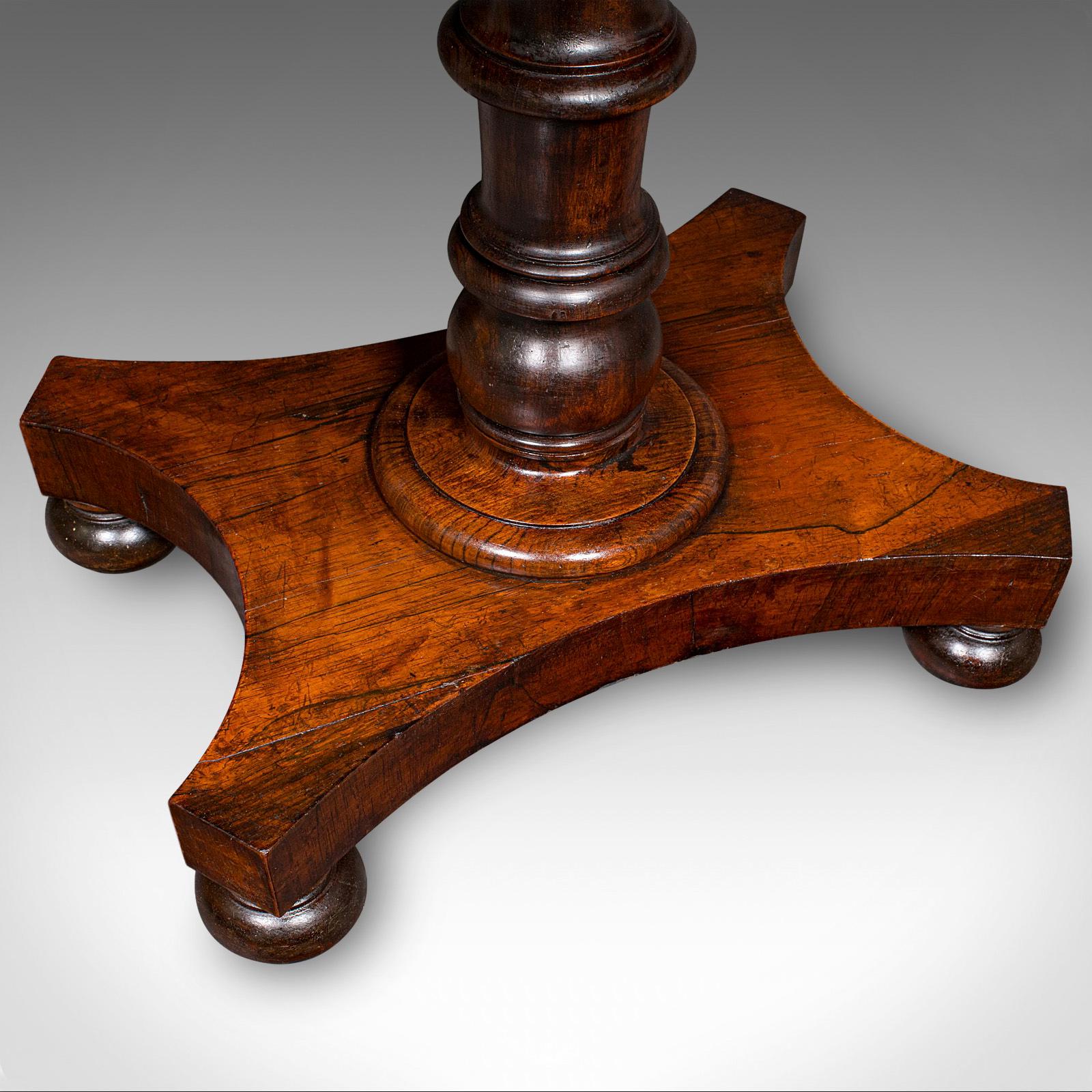 Antique Fold Over Card Table, English, Extending, Games, Console, Regency, 1820 6