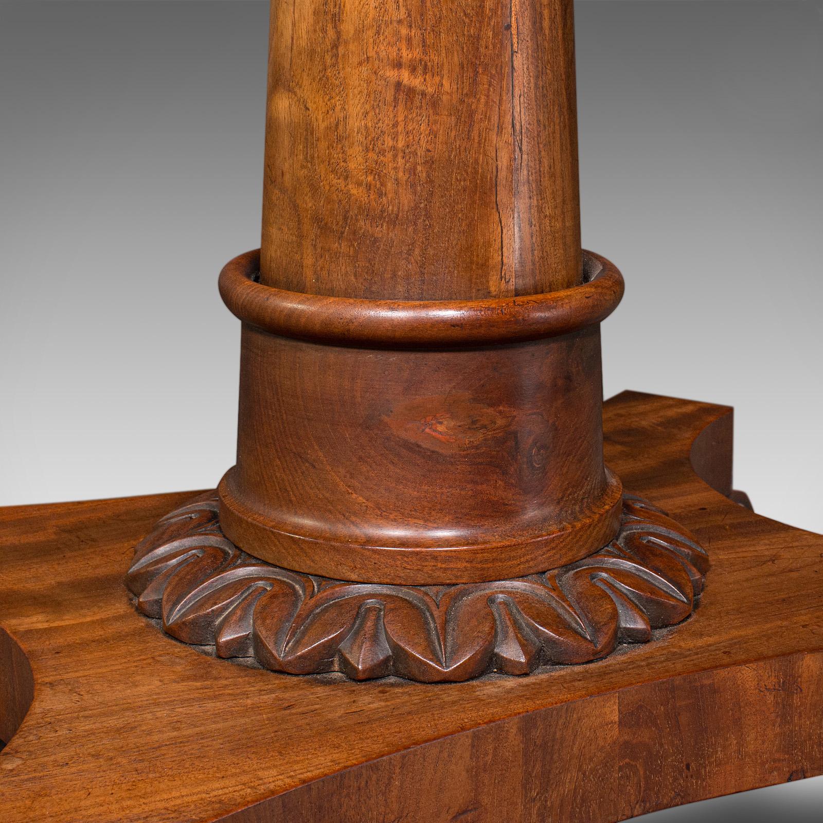 Antique Fold Over Parlour Card Table, English, Games, Side, William IV, C.1835 For Sale 5