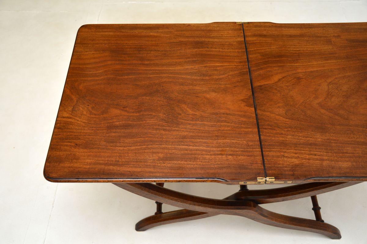 Early 20th Century Antique Folding Campaign Coffee Table