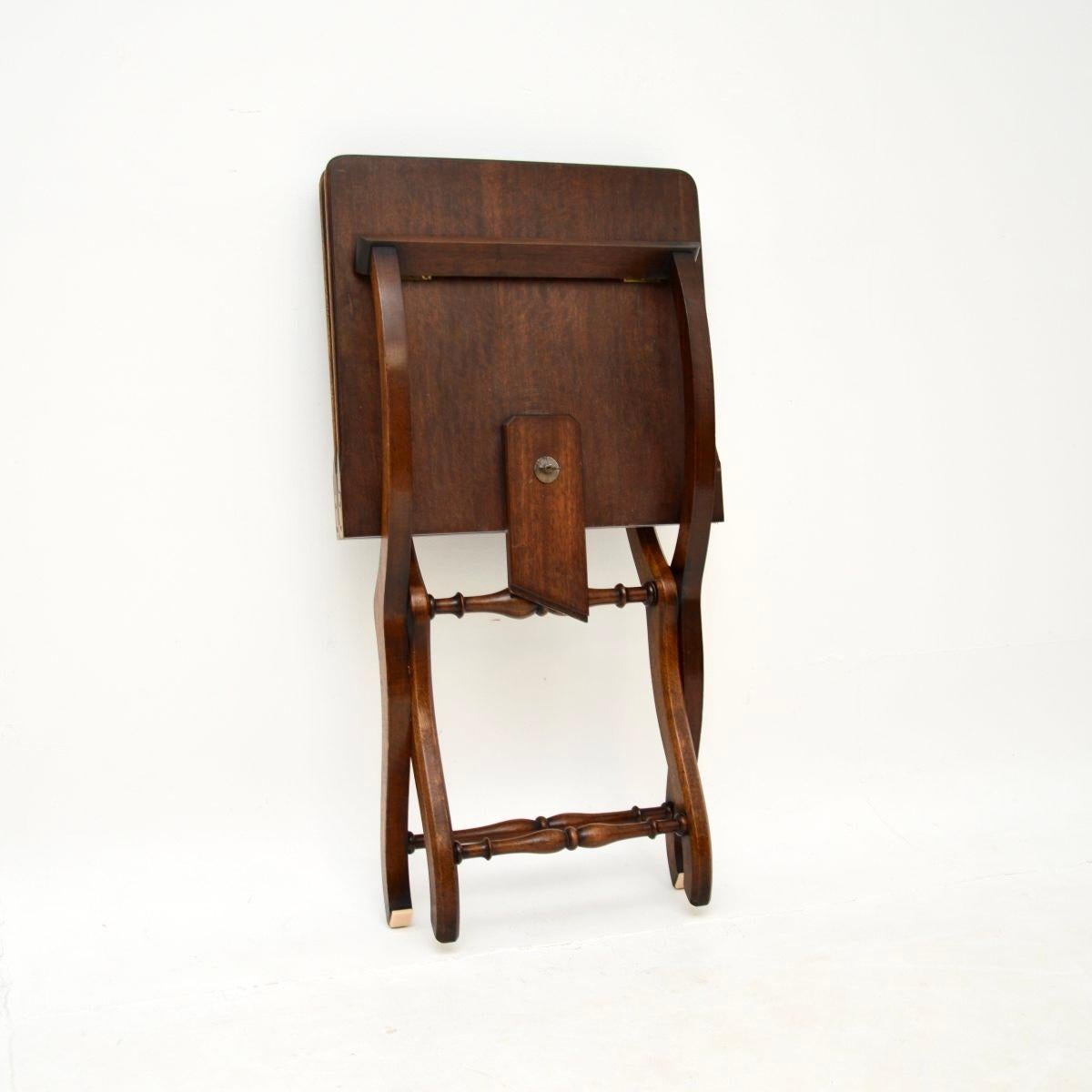 Antique Folding Campaign Coffee Table 2