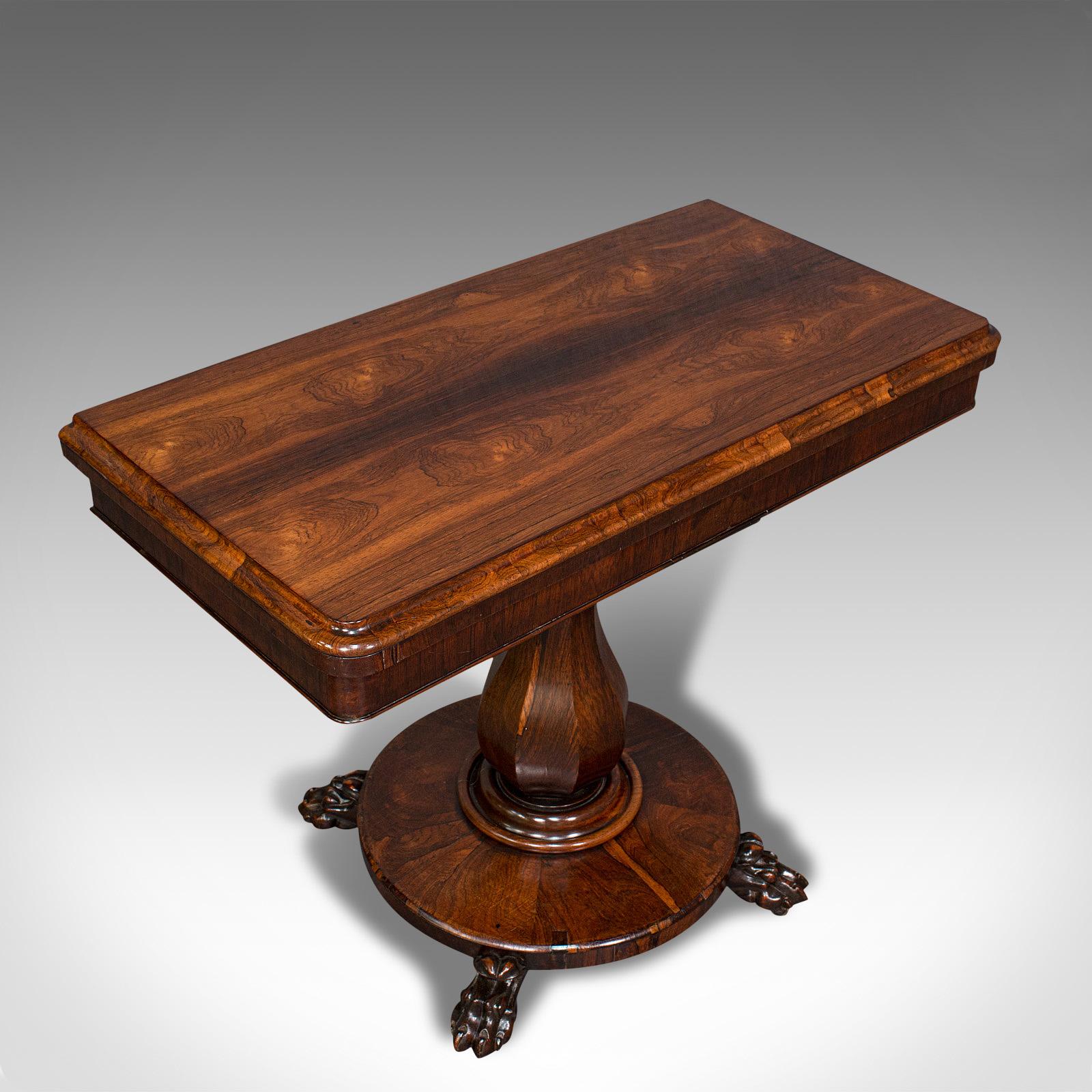 Wood Antique Folding Card Table, Games, Bridge, Newly Restored, Victorian For Sale