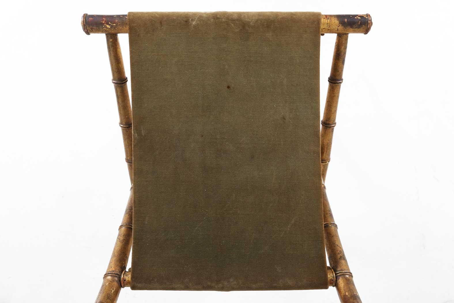 Chaise pliante ancienne 1850 en vente 3