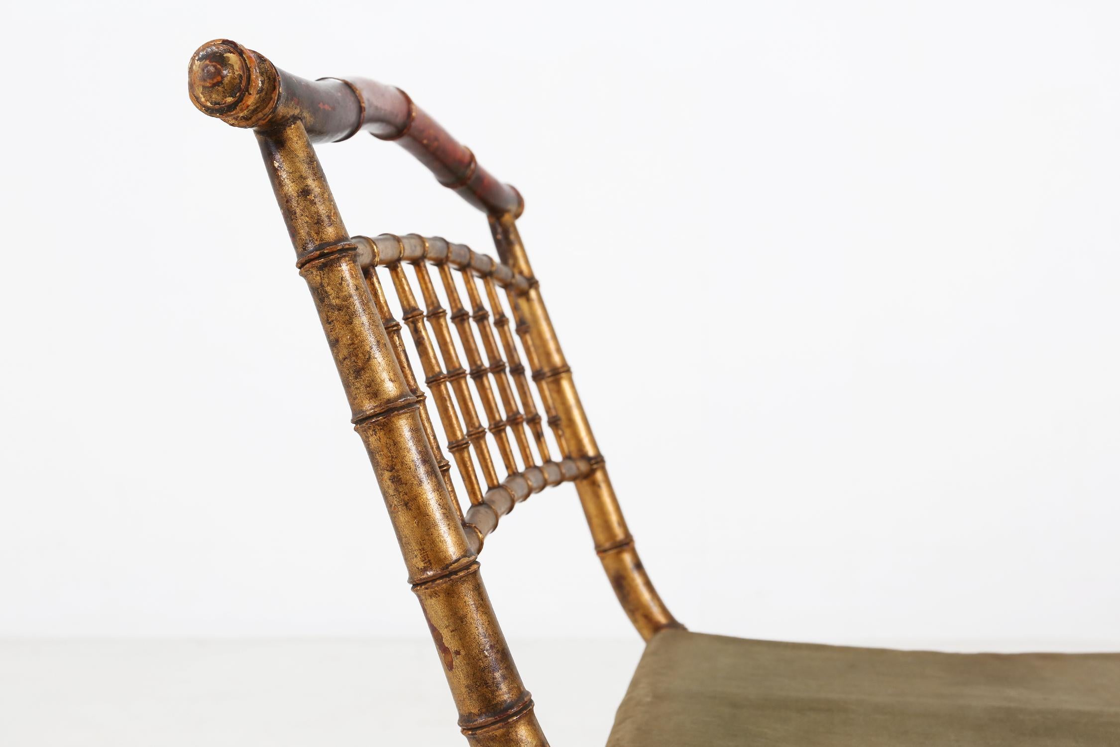 Tissu Chaise pliante ancienne 1850 en vente