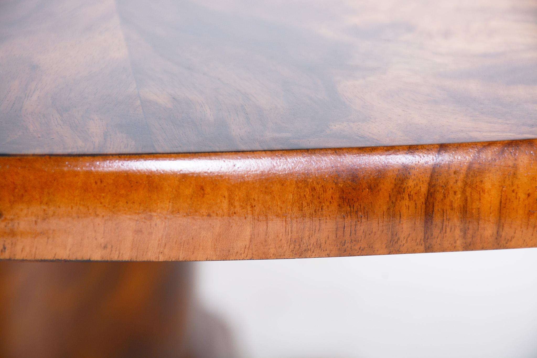 Antique Folding Dining Table, Made in the 19th Century in Czechia. Restored 6