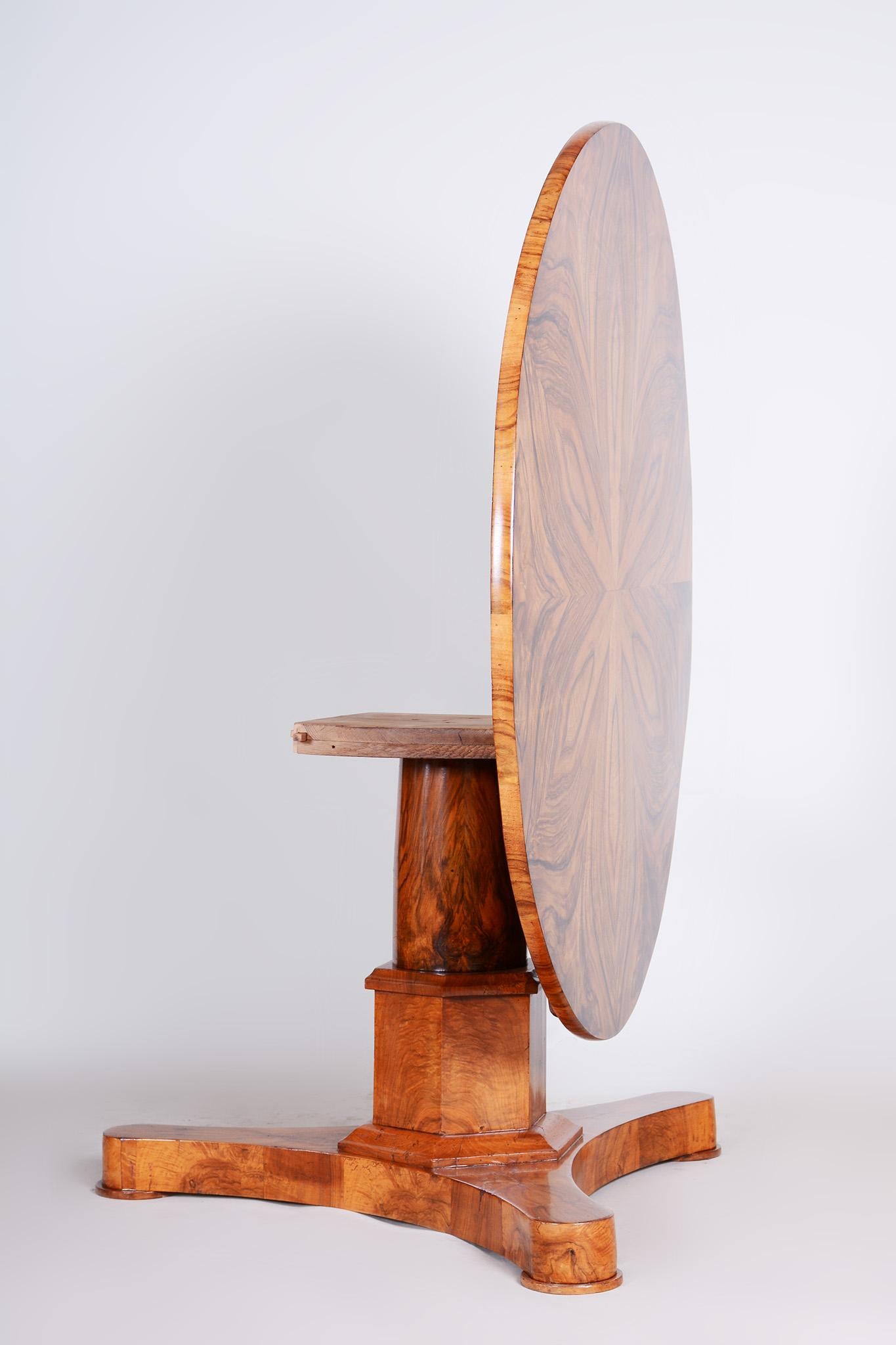 Antique Folding Dining Table, Made in the 19th Century in Czechia. Restored 3