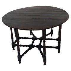 Antique Folding Gateleg Table in Oak, England 1760s.