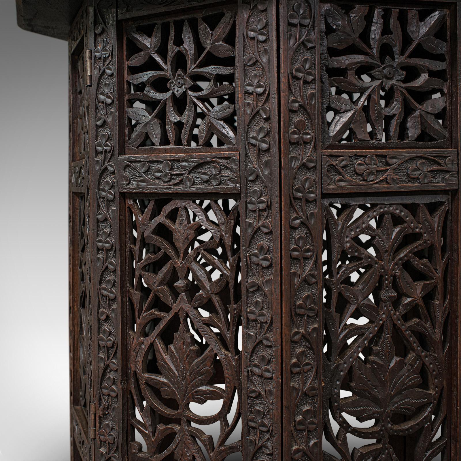 Antique Folding Lamp Table, Anglo Indian, Occasional Side, Edwardian, Circa 1910 4
