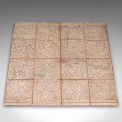 Antique Folding London Map, English, Cartography, Historic, Georgian, Dated 1783