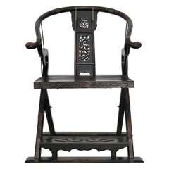 Antique Folding Lounge Chair, China, 1900
