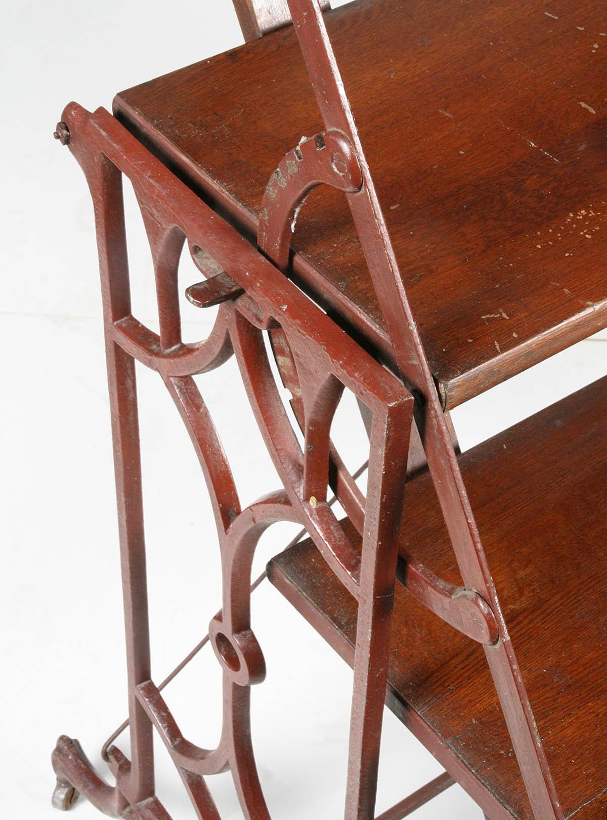 Antique Folding Shelf / Table, Boeckh Brothers, Canada 9