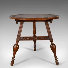 Antique Folding Table, Dutch, Friesland, Oak, Ships, Tavern, Campaign circa 1880