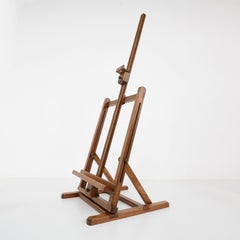 Antique Folding Table Top Easel Made in Oak