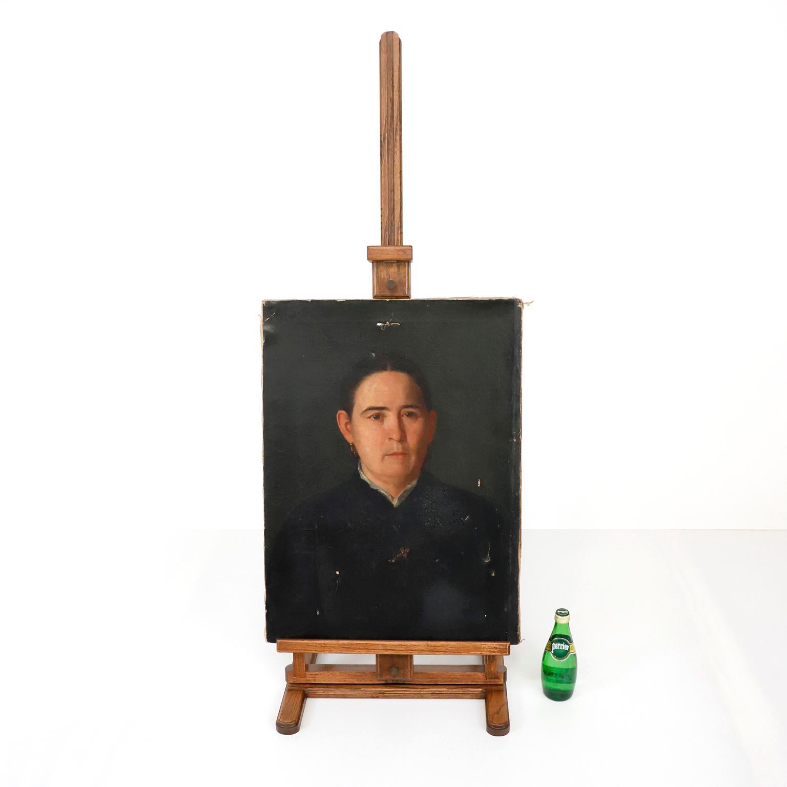 Antico cavalletto pieghevole da tavolo in Oak In condizioni buone in vendita a Mexico City, CDMX