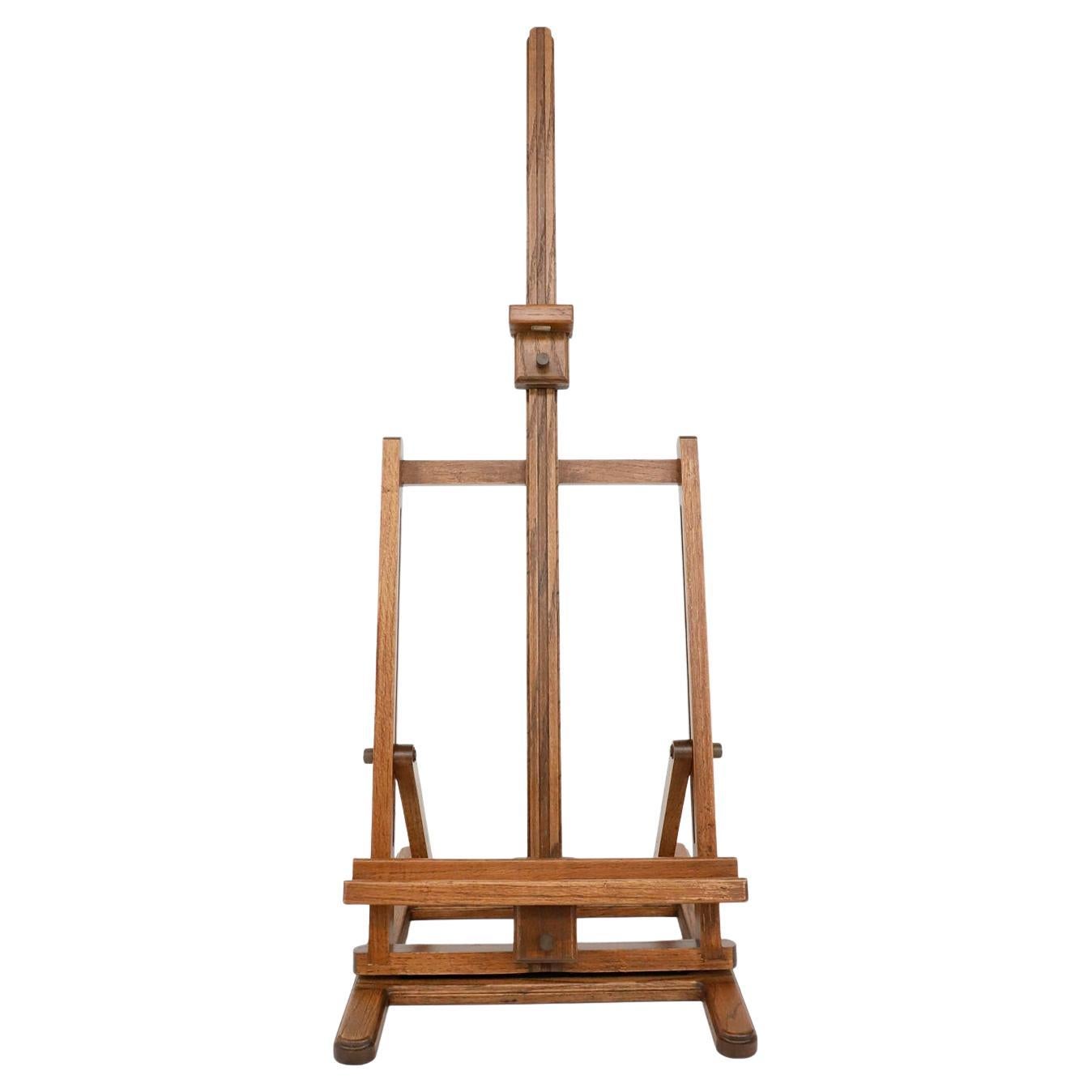 Chevalet de table pliant ancien en Oak Oak