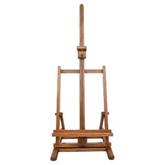 Antique Folding Table Top Easel Made in Oak