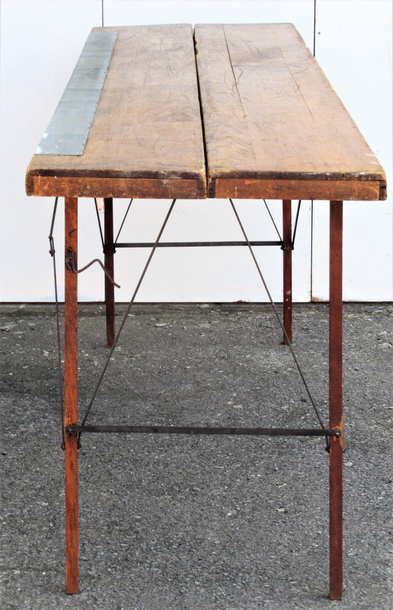  Antique  Folding Wallpaper  Hangers Table  For Sale at 1stdibs