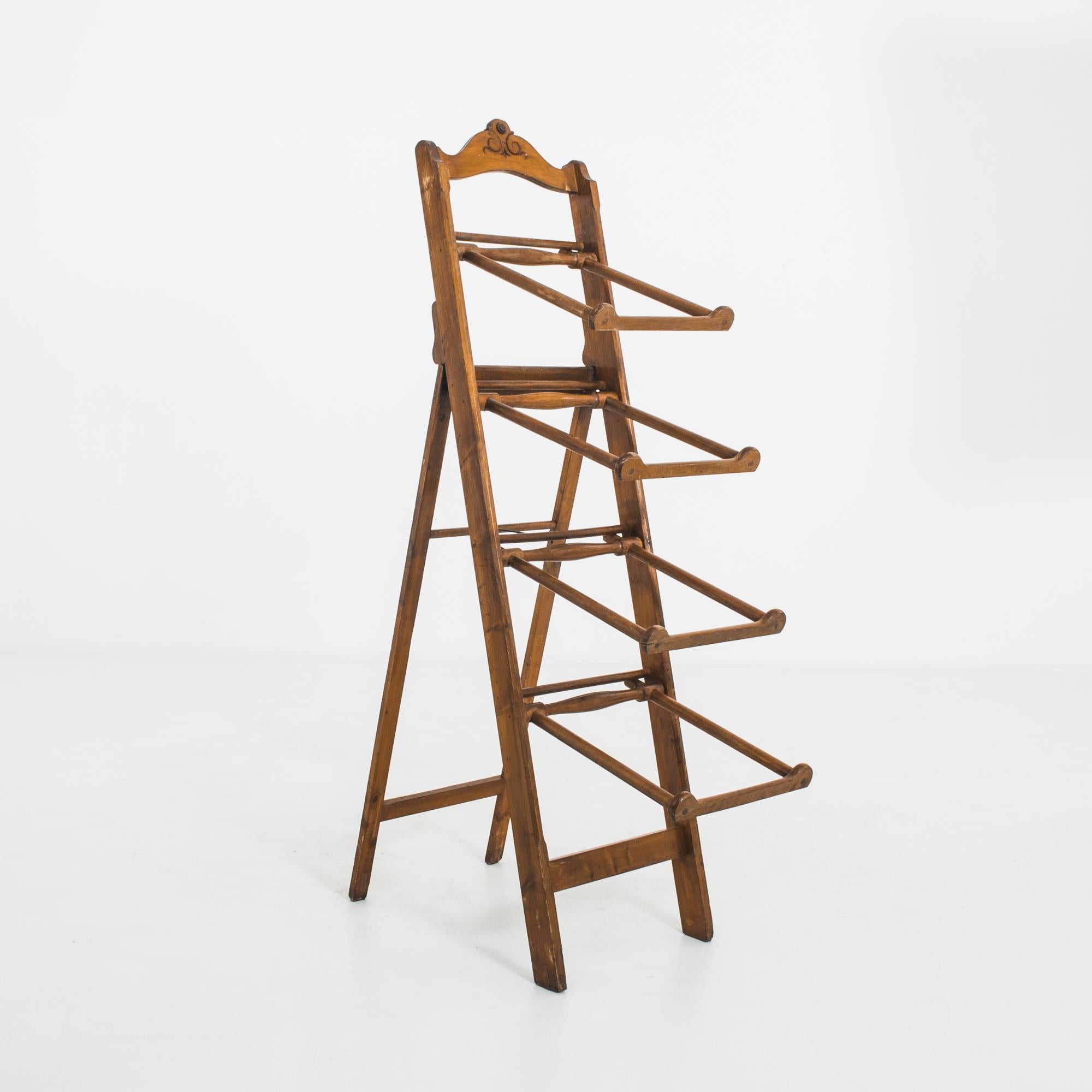 Antique Folding Wooden Quilt Rack at 1stDibs | folding quilt rack