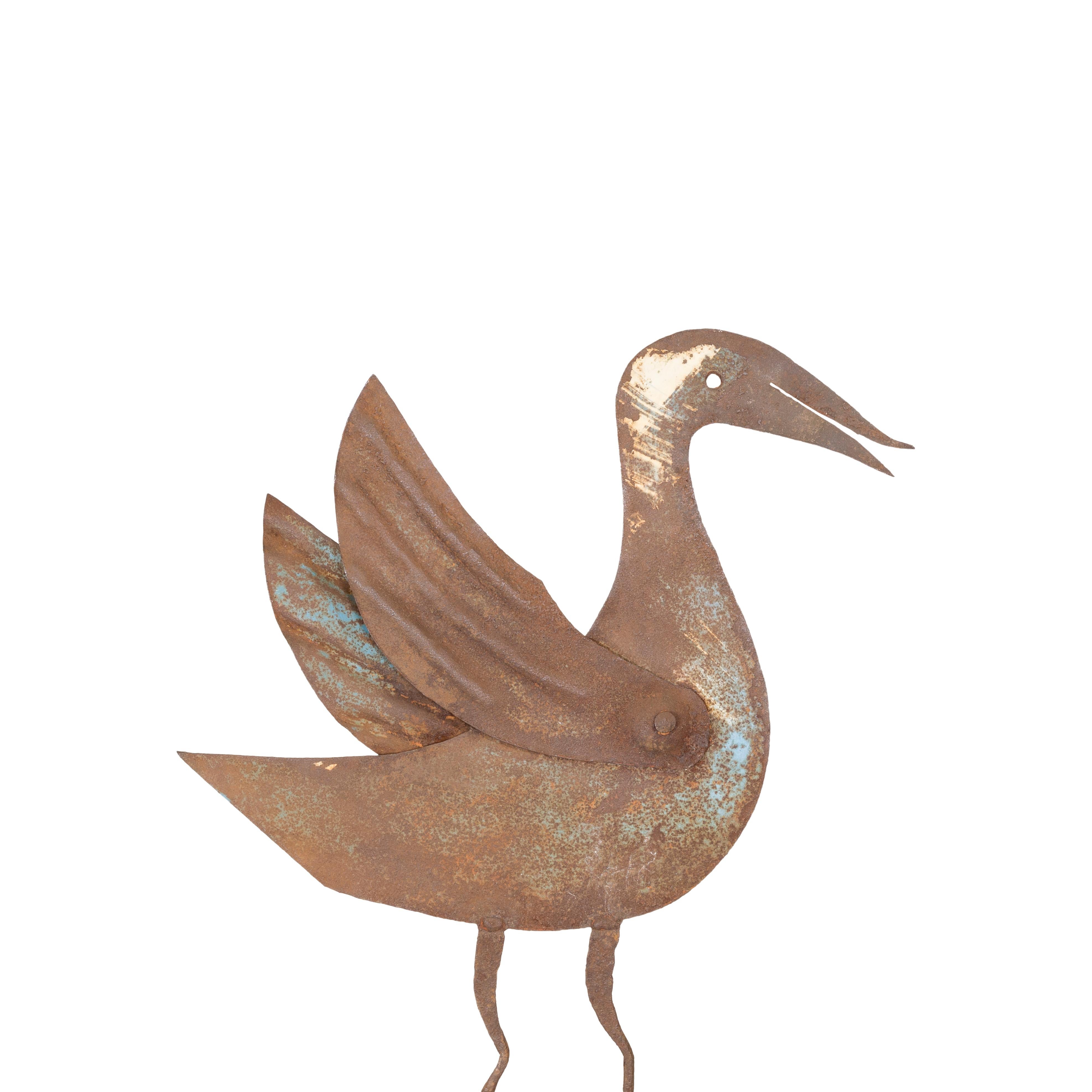 Late 19th Century Antique Folk Art Geese Sconce For Sale