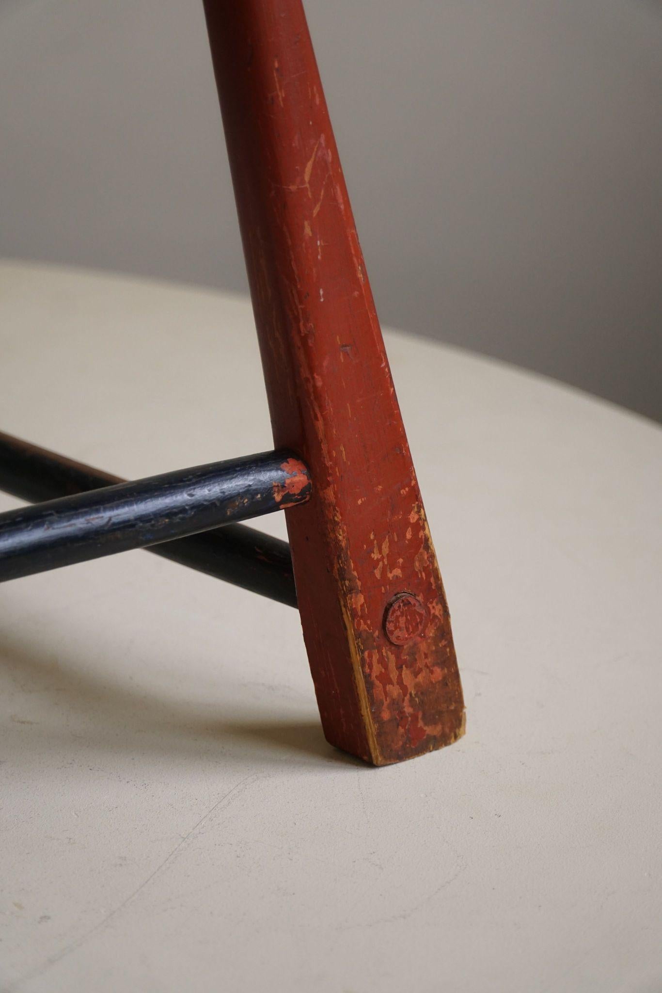 Antica poltrona svedese artigianale di arte popolare, Wabi Sabi, inizio XX secolo in vendita 2