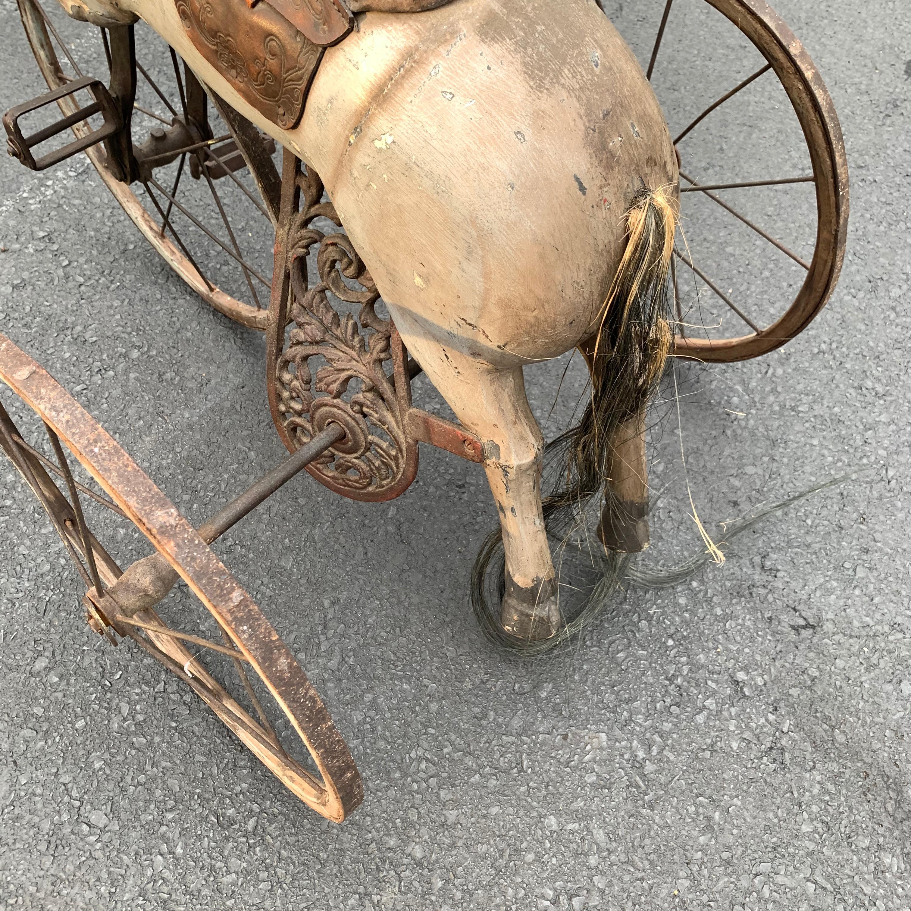 Antique Folk Art Horse Tricycle 2