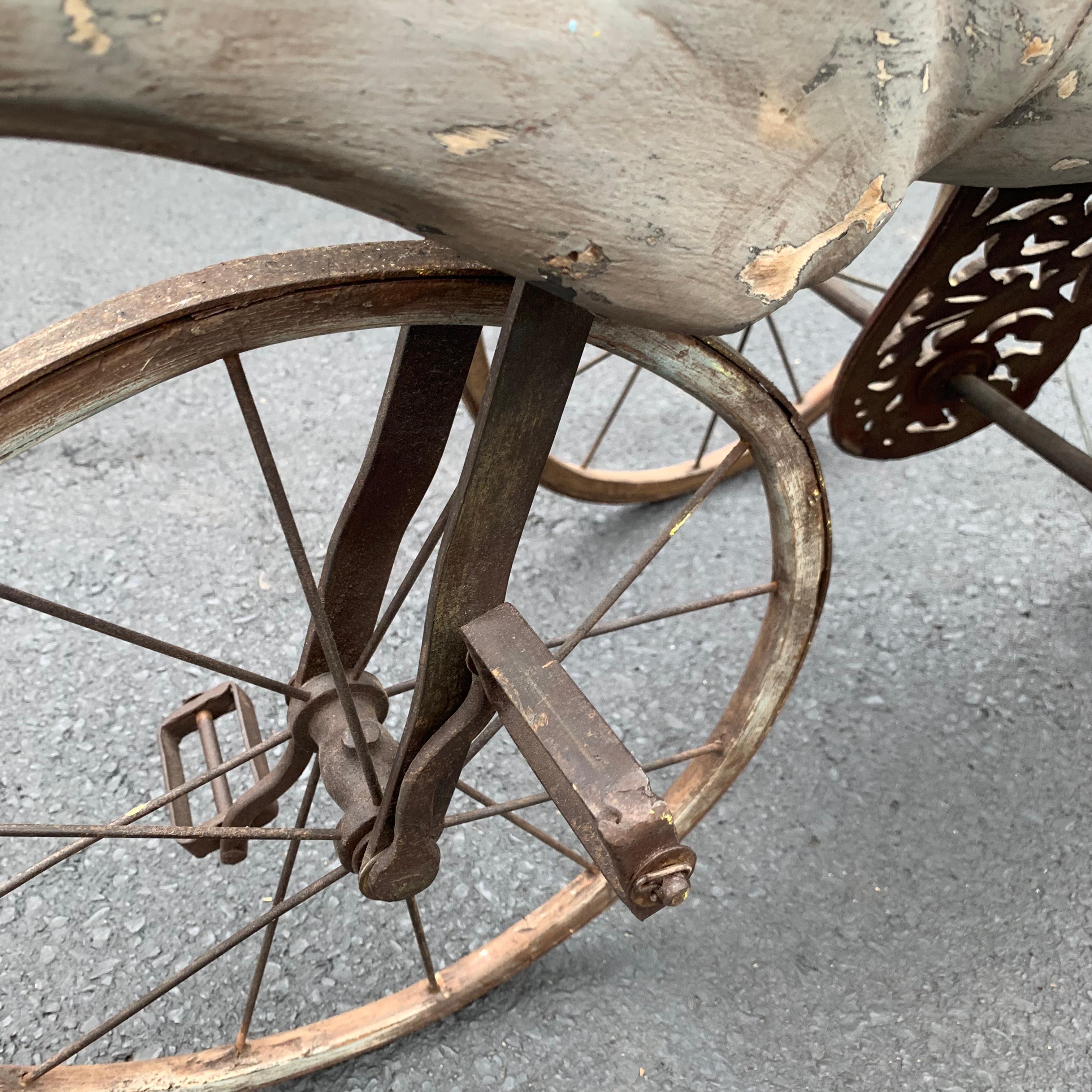 Antique Folk Art Horse Tricycle 3