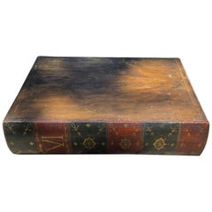 Antique Folk Art Painted Pine Will, Bible or Deed Box Georgian England 1830