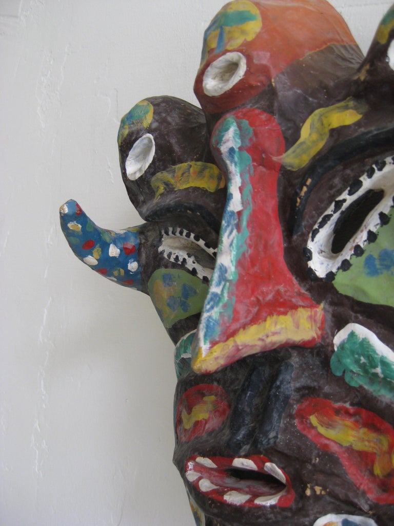 how to make a paper mache mardi gras mask