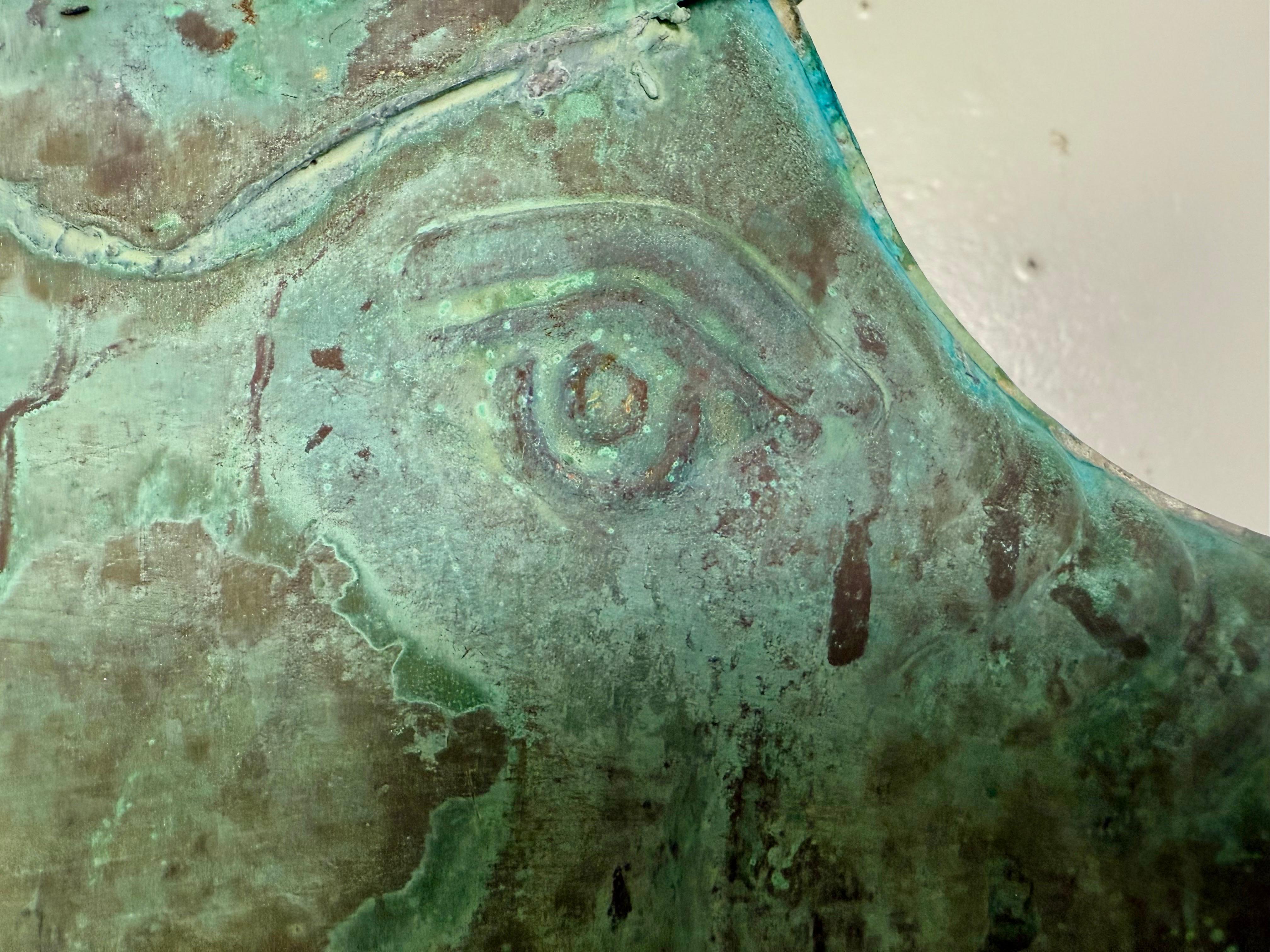 Antica banderuola folkloristica a forma di maiale su supporto personalizzato in vendita 4