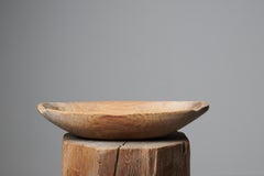 Antique Folk Art Swedish Pine Trough Bowl